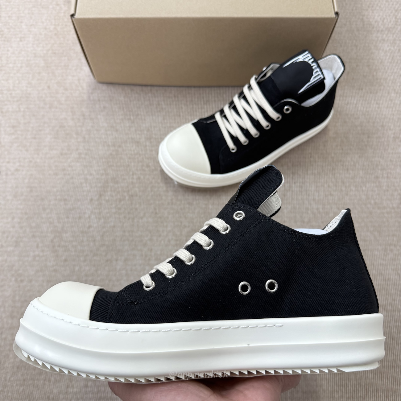 Rick Owens Hollywood Drkshdw Low Black Milk Womens Ds01e3802 Doeh1 911 (5) - www.newkick.vip